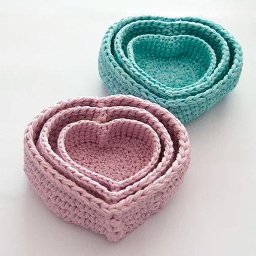 Heart baskets by Stephanie Davies Heart baskets by Stephanie Davies