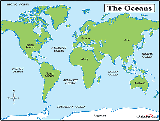 Blank Map Of 7 Continents And Oceans. World+map+continents+and+