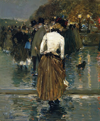 hassam childe paris american 1935 impressionist painter 1859 painting frederick 1889 nocturne sunset promenade impressionism ten watercolors