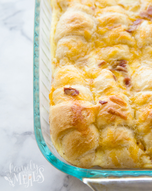 Cheesy Egg Crescent Roll Casserole Heavenly Foodie
