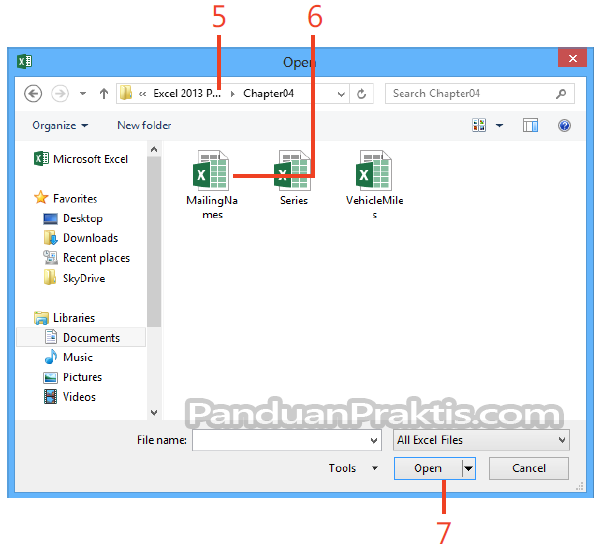 Cara Membuka Workbook Excel 2013