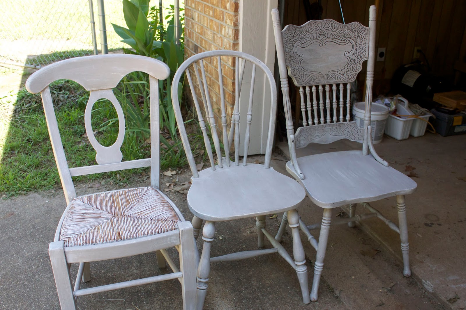 The B Farm Painting the Dining Room Chairs