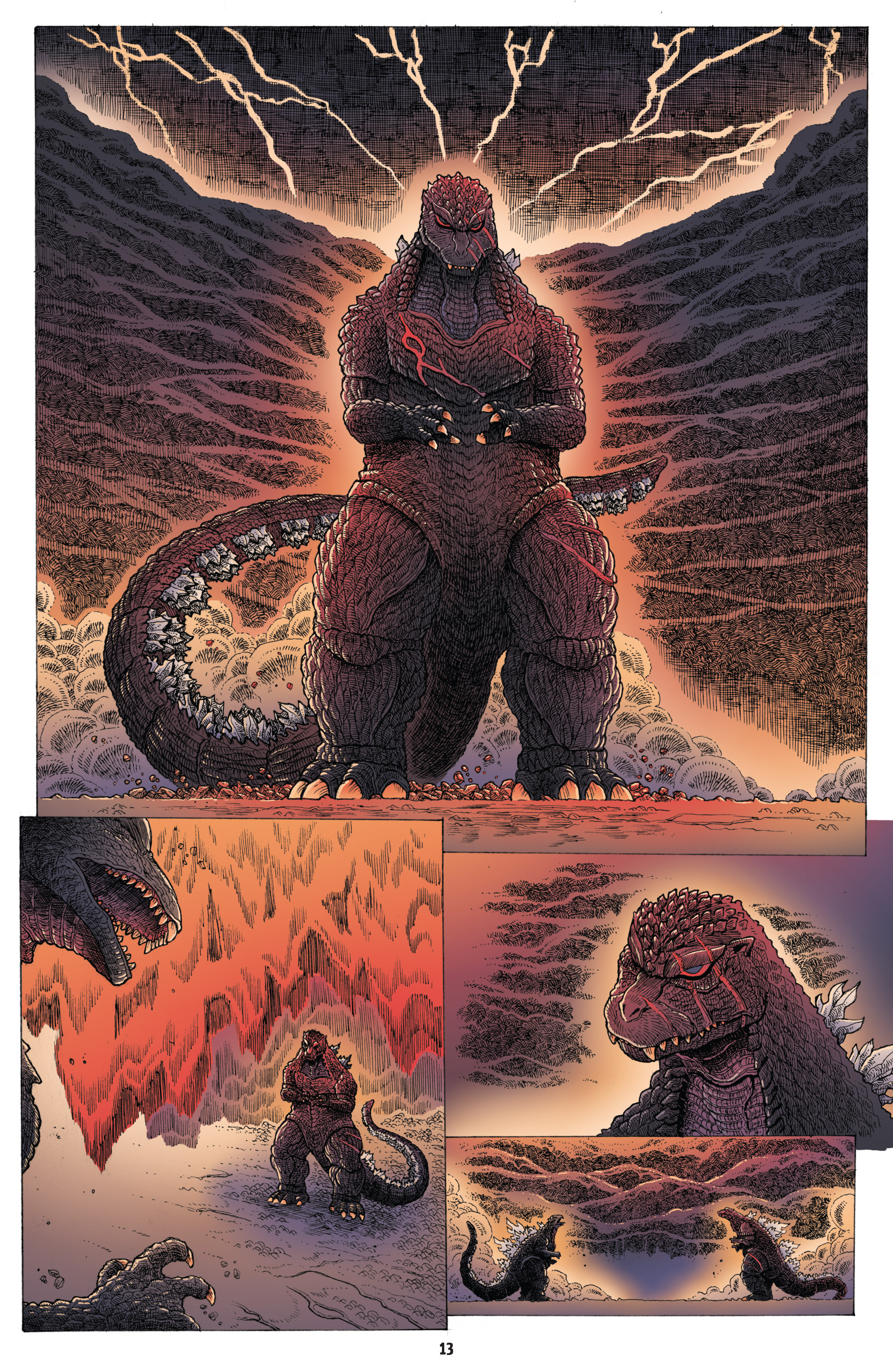 Read online Godzilla in Hell (2015) comic -  Issue #1 - 13