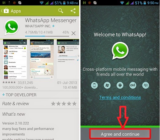 download and install whatsapp