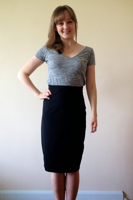 Diary of a Chain Stitcher: Black Stretch Crepe Ultimate Pencil Skirt from Sew Over It