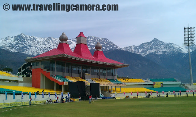 Although I am not a big fan of cricket but recently I have been following few activities around Dharmshala Cricket Stadium and this year 3 IPL matches are going be played on this stadium. It's a big this for HPCA, Dharmshala residents and I think for all the Himachalis !!! Three IPL Matches are on 15th May 2011, 17th May 2011 and 21st May 2011... Anurag Thakur, President HPCA who has contributed a lot towards this particular Stadium and trying to make that international cricket also take place at Dharmshala Cricket Stadium !!!Here is a quick schedule of all the three IPL Macches which are going to happen in Dharmshala Cricket Stadium :Here is a pnoramic view of Dharmshala Cricket Stadium !!! Surrounded by snow covered Dhauladhar mountain ranges and cool winds make it special in the month of May when we can't imagine to sit in Firoz Shah Kotla @ 45 degree !!Here is a first glance of Dharmshala Stadium when we enter from the main gate !!!