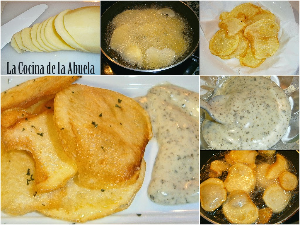 Patatas al Alioli (Chips)