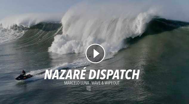 Nazaré Dispatch Marcelo Luna Wave Wipeout Drone Big Wave Nazaré