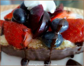 Pound Cake Dessert Boats: quick and easy to put together using a baked or a purchased pound cake | Recipe developed by www.BakingInATornado.com | #recipe #dessert