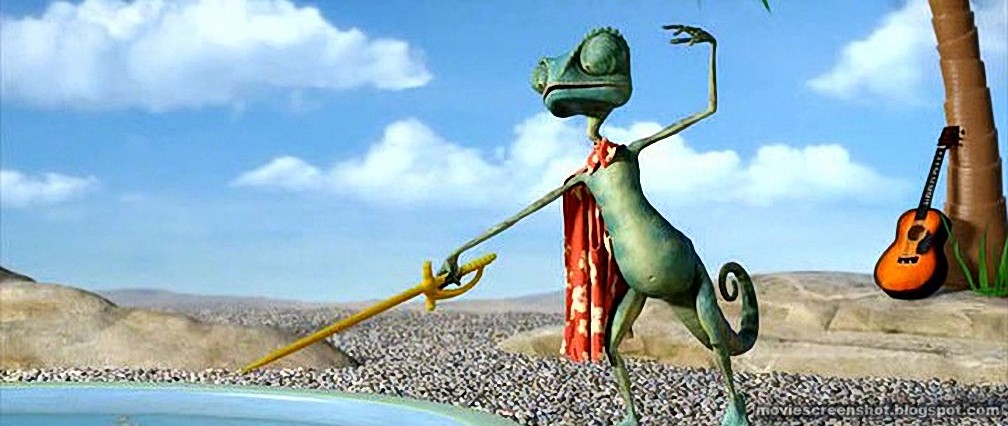 Rango movie screenshots.