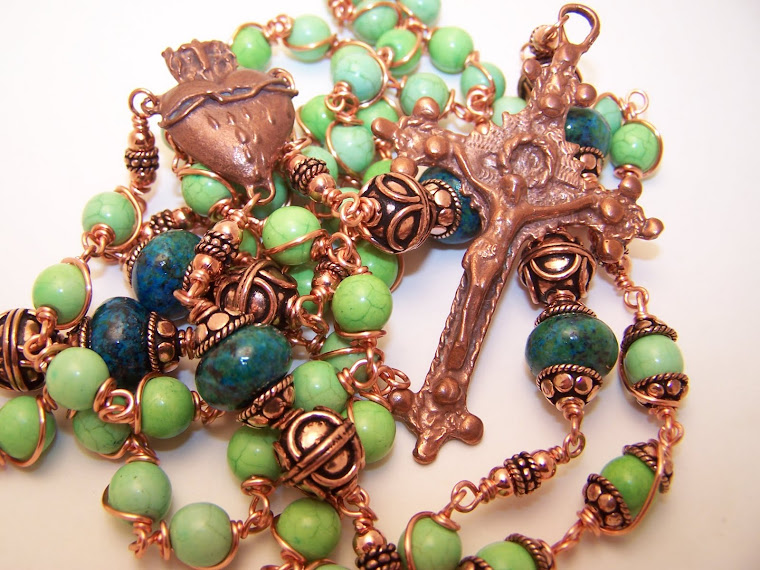 No. 9.  New! The Copper Collection! Rosary Of The Sacred Heart Of Jesus