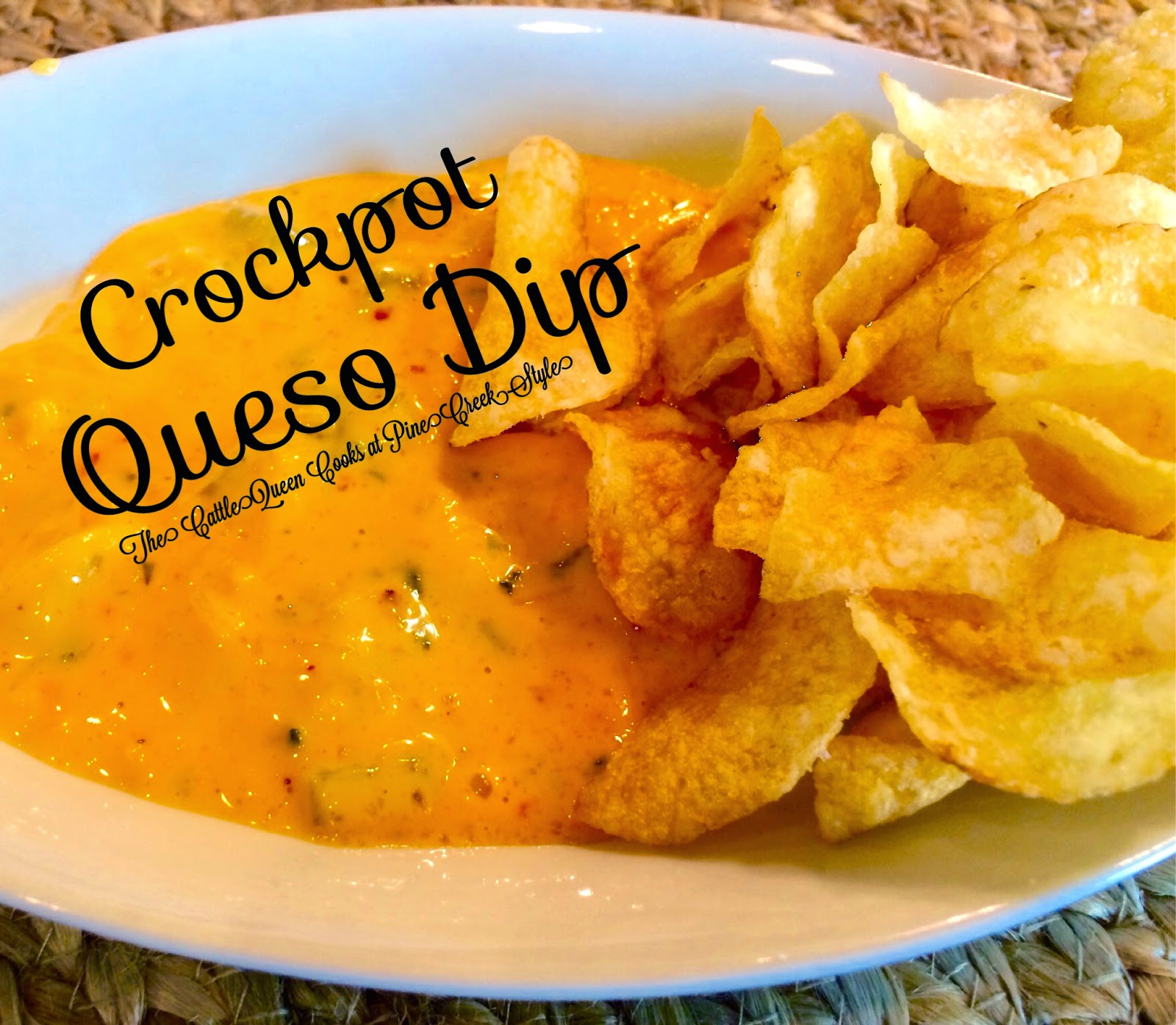 Pine Creek Style Crockpot Queso Dip...