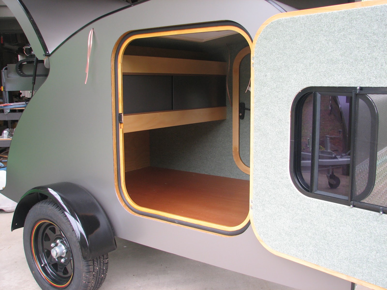 NYECAM cnc routing TEARDROP CAMPER