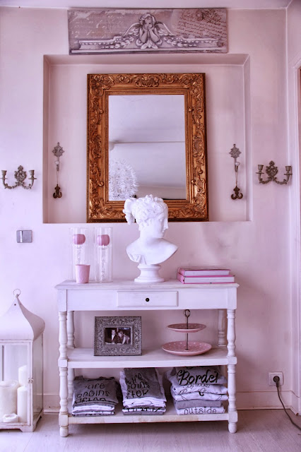 Decoração home office romântico e shabby chic da blogueira. Blog Achados de Decoração