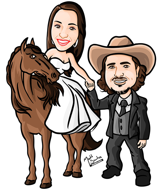 caricatura-casamento-cavalo