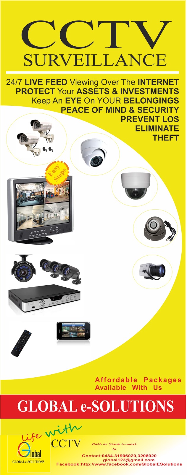 Global eSolutions CCTV Camera Dealers in Kerala, Security Systems