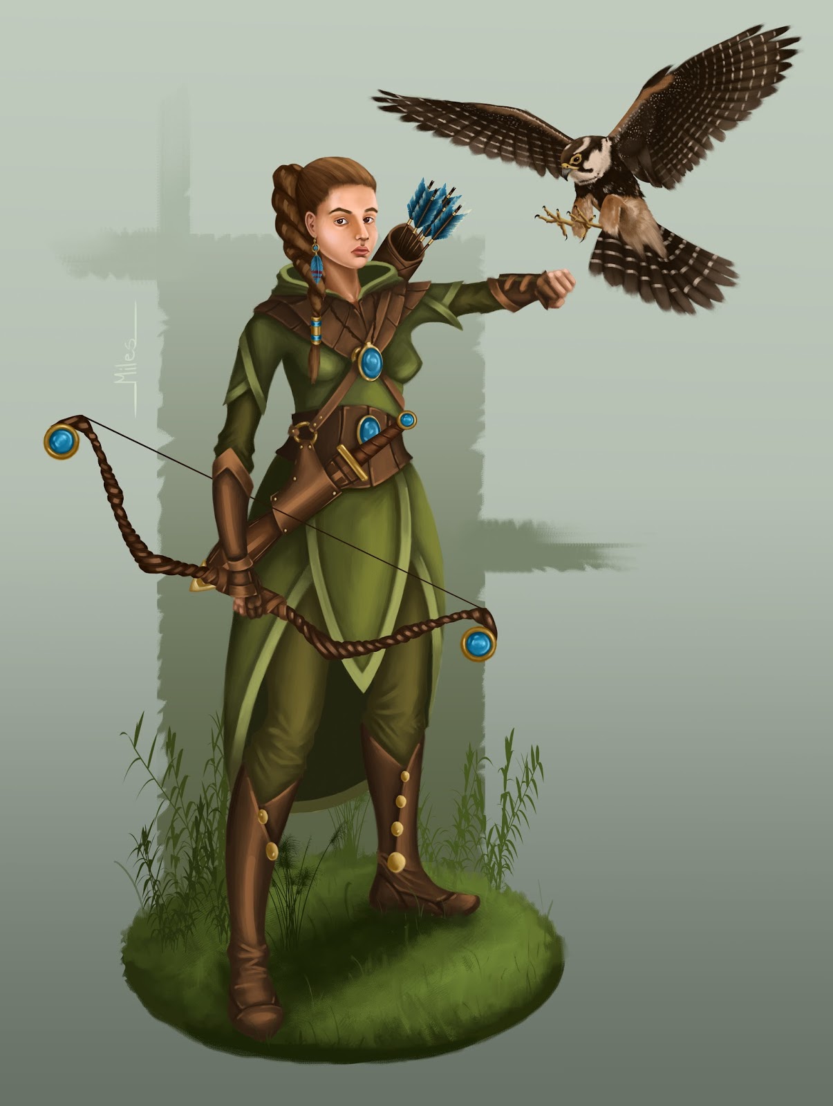 Female Archer | Character portraits, Warrior woman, Female 