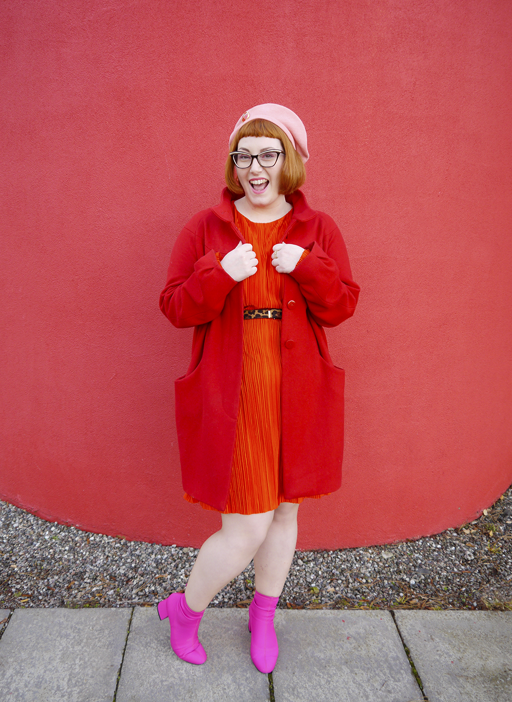 Red Outfit for Autumn Winter