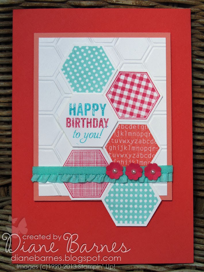 colour me happy: Hexagon happiness - Six Sided Sampler in review
