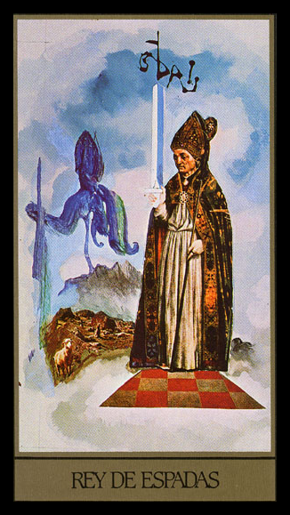 TAROT (TAROTISTIC@): REY DE ESPADAS (TAROT UNIVERSAL SALVADOR DALÍ)