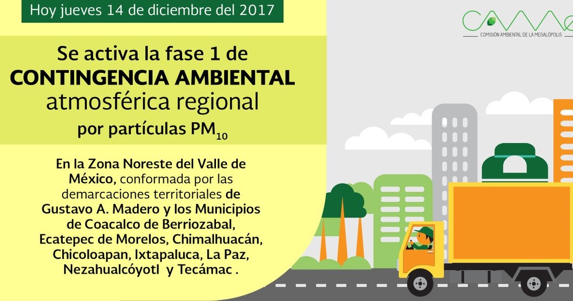 Se Activa Contingencia Ambiental En La Zona Noreste Del Valle De México