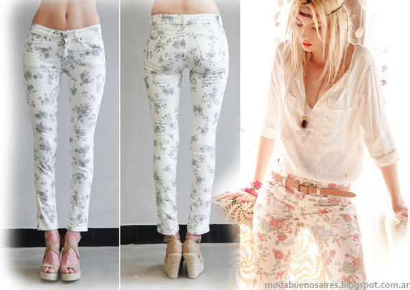 Moda jeans 2014. Pantalones de Jeans verano 2014 Sweet. Moda 2014.