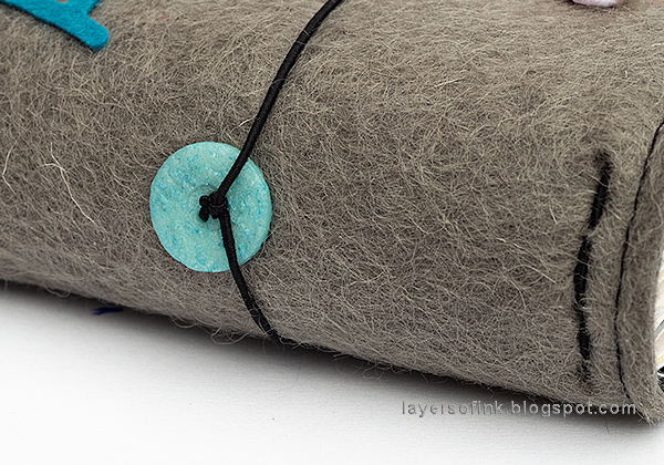 Layers of ink - Wrapped Felt Journal Tutorial by Anna-Karin Evaldsson.