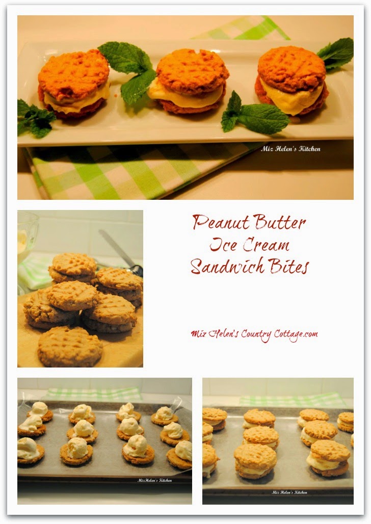 Peanut Butter Ice Cream Sandwich Bites