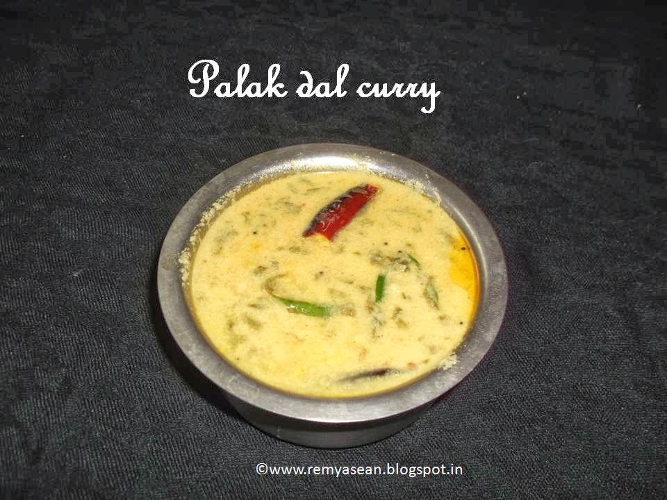 Remmy's Kitchen Palak dal curry