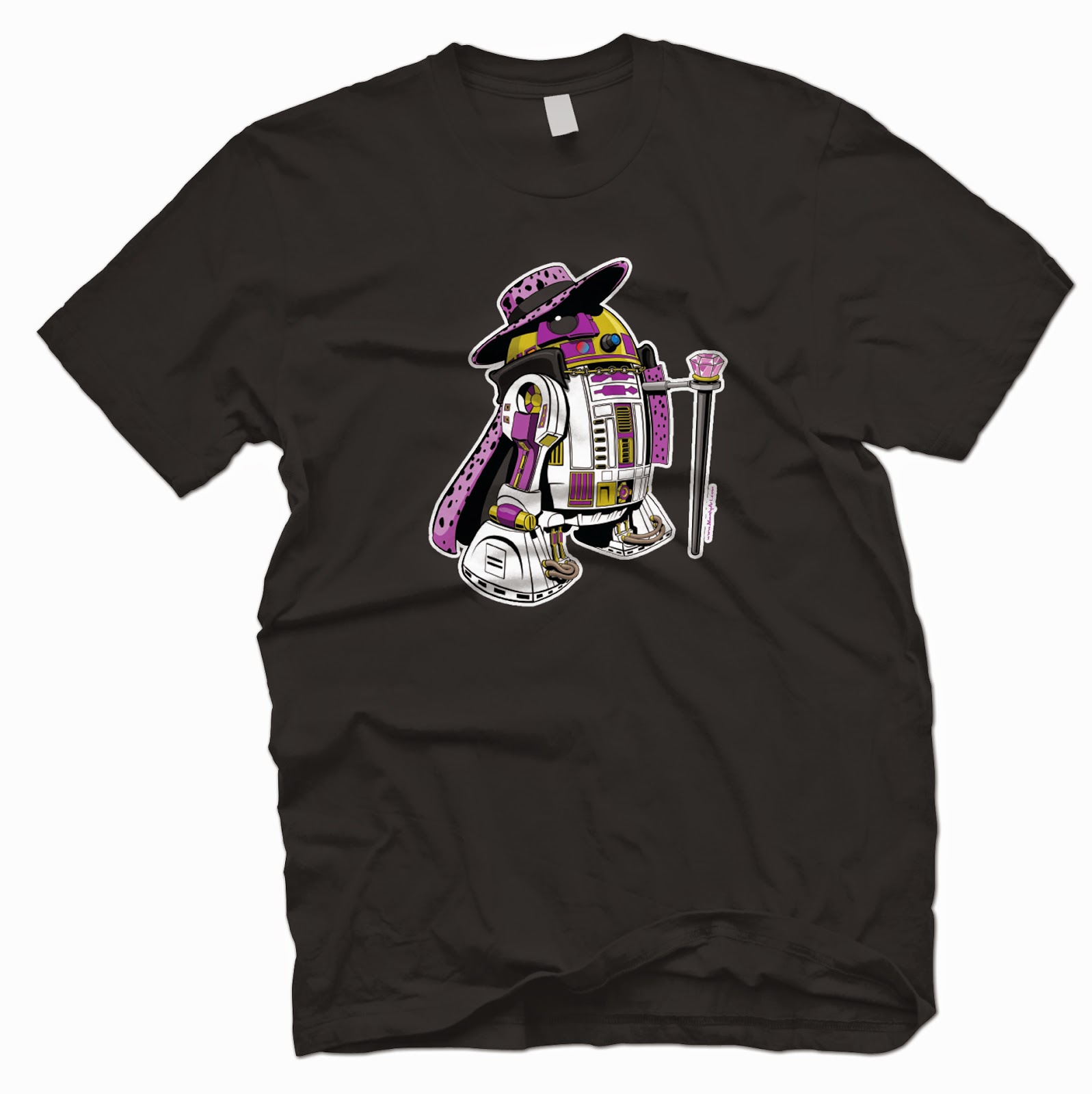 Pimp2-D2 Star Wars T-Shirt by Manly Art & Outsmart Originals