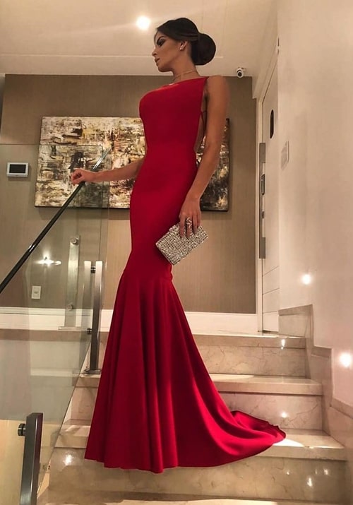 vestido vermelho longo sexy