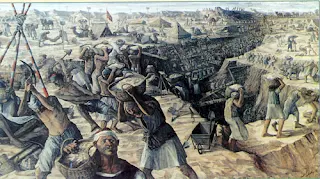 بدء حفر قناة السويس