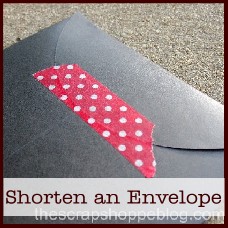 how to shorten an envelope