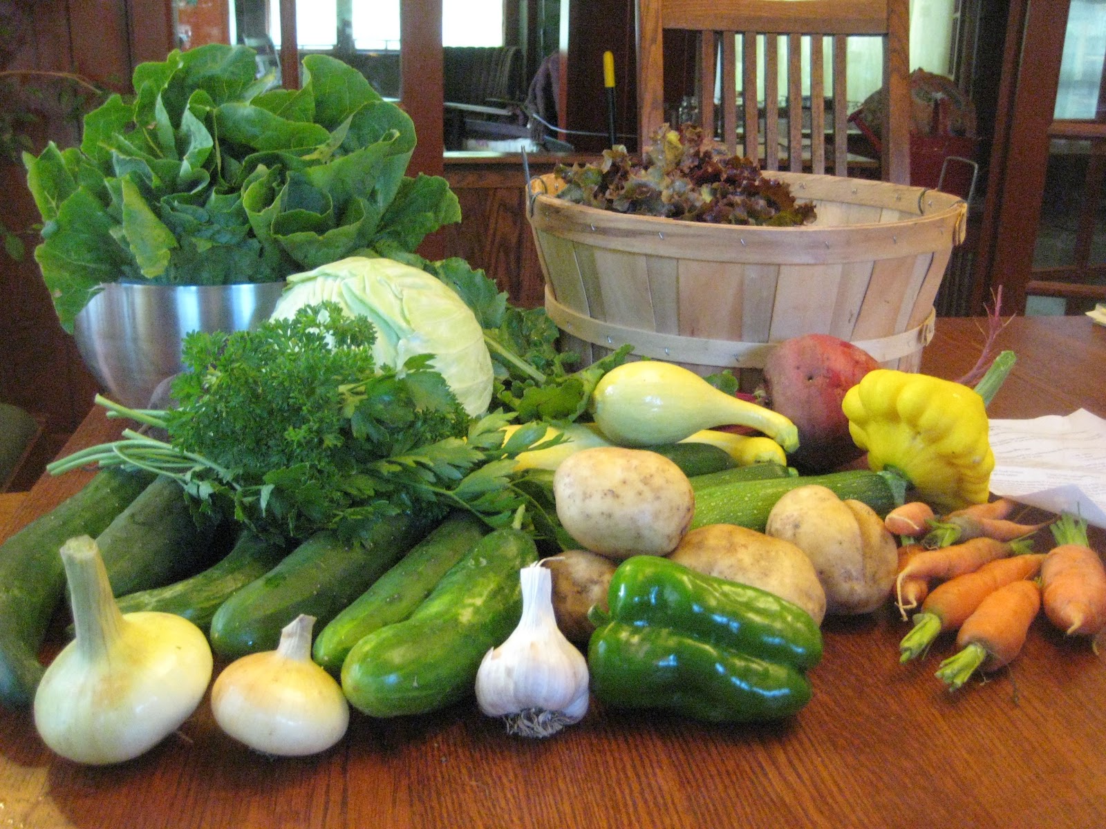 Chez Vorax -- Experiments in cooking: What to do with a CSA basket