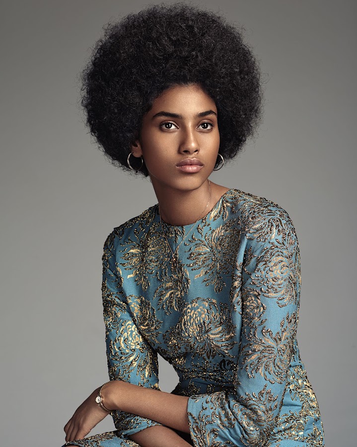 Imaam Hammam afro for Vogue