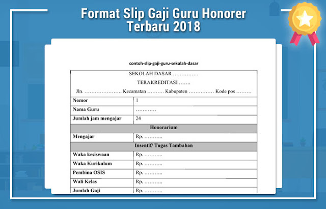 Contoh Slip Gaji Pegawai Honorer Rasmi W