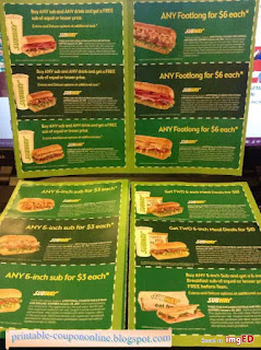Free Printable Subway Coupons Free Printable Subway Coupons