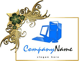 تحميل تصميم شعار للحاسوب مفتوح للفوتوشوب, Computer Logo Design Download
