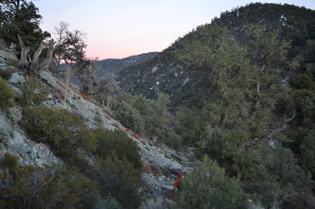 the old road on the mountain side