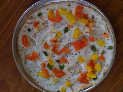 Uttappam is dosa with vegetables