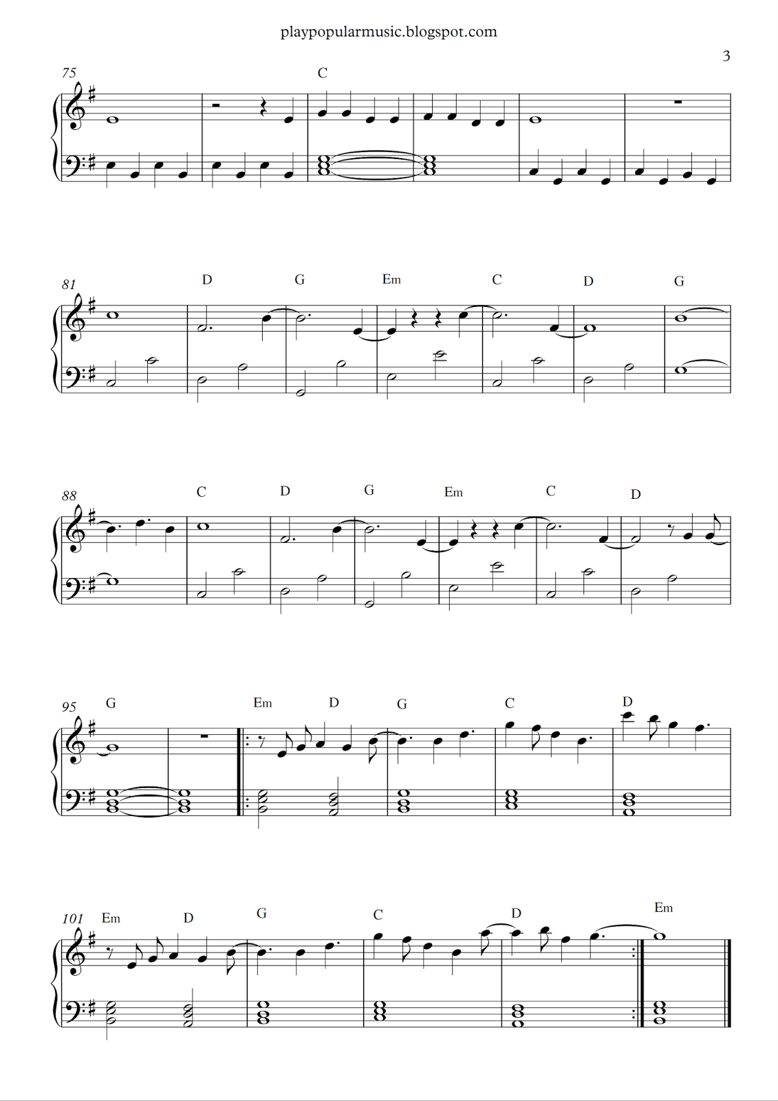 play popular music sing me to sleep alan walker who will sing for me sheet music