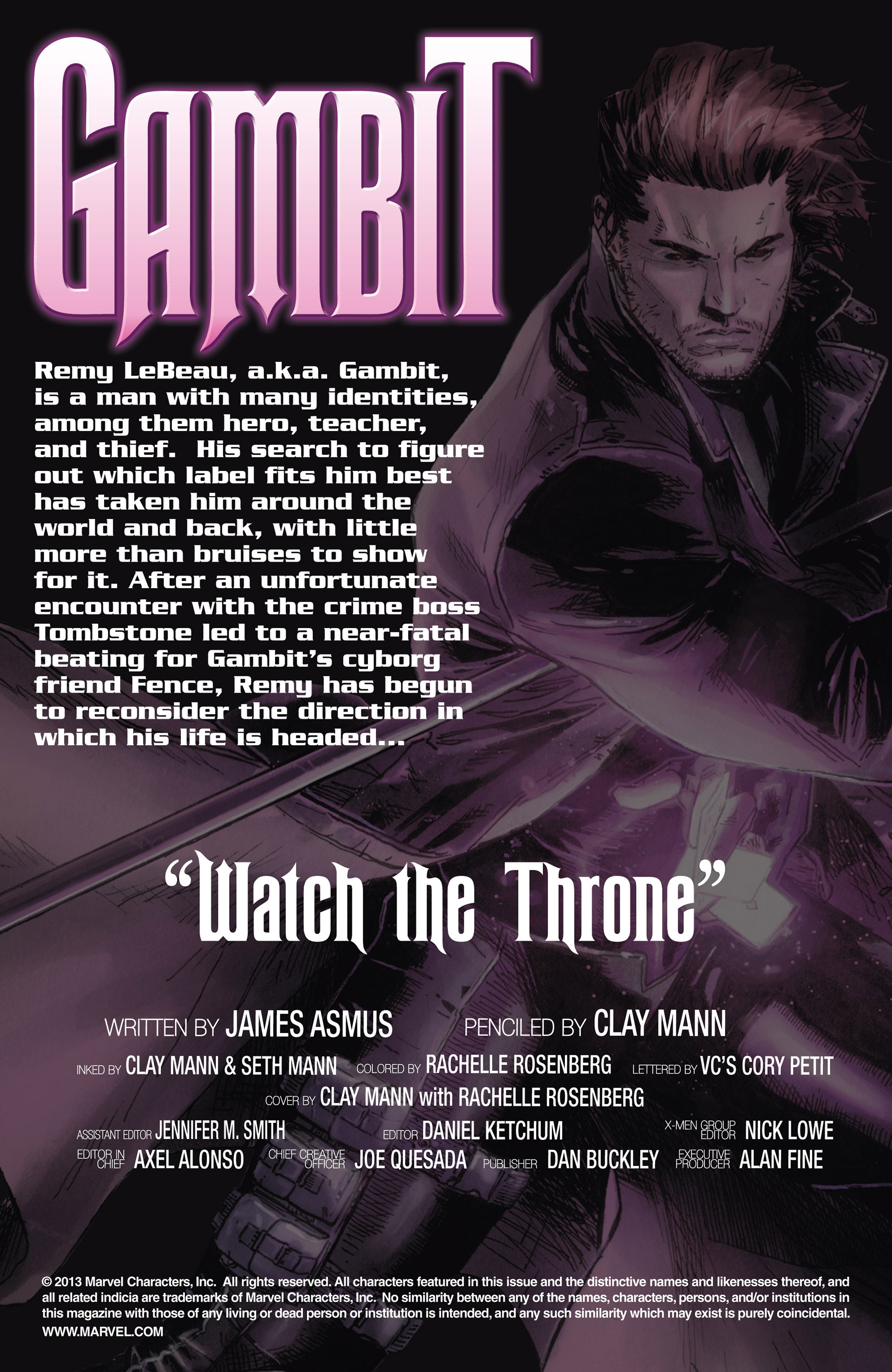 Read online Gambit (2012) comic -  Issue #15 - 2