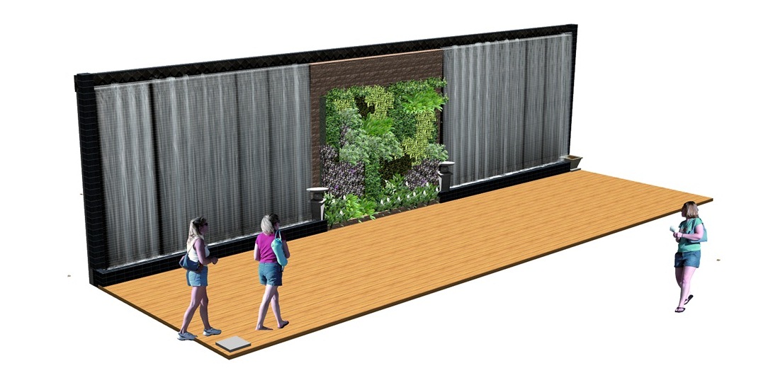 DESAIN WATER WALL DAN KOLAM KOI