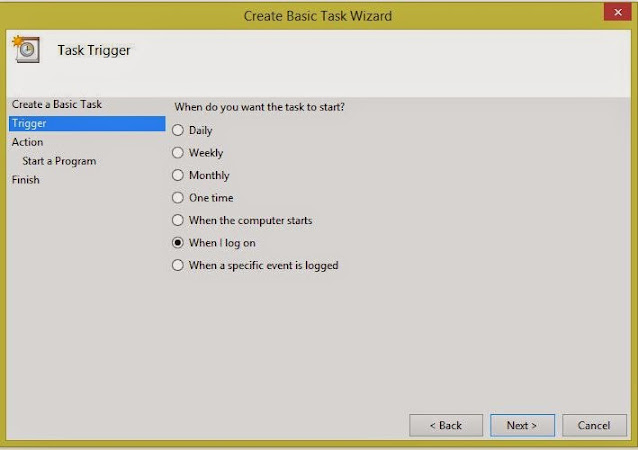 Create Task Window