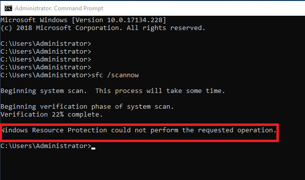 Thủ Thuật Khắc Phục Lỗi “Windows Resource Protection could not perform