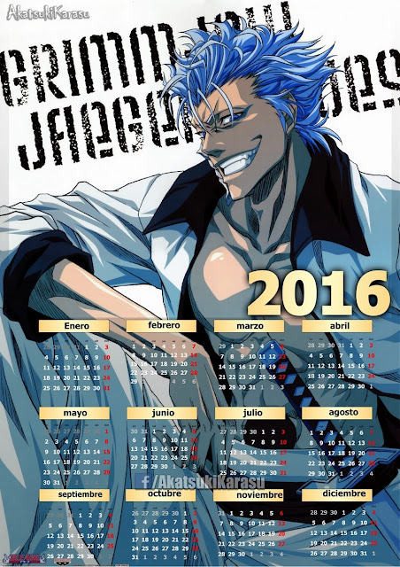 calendario 2016 bleach