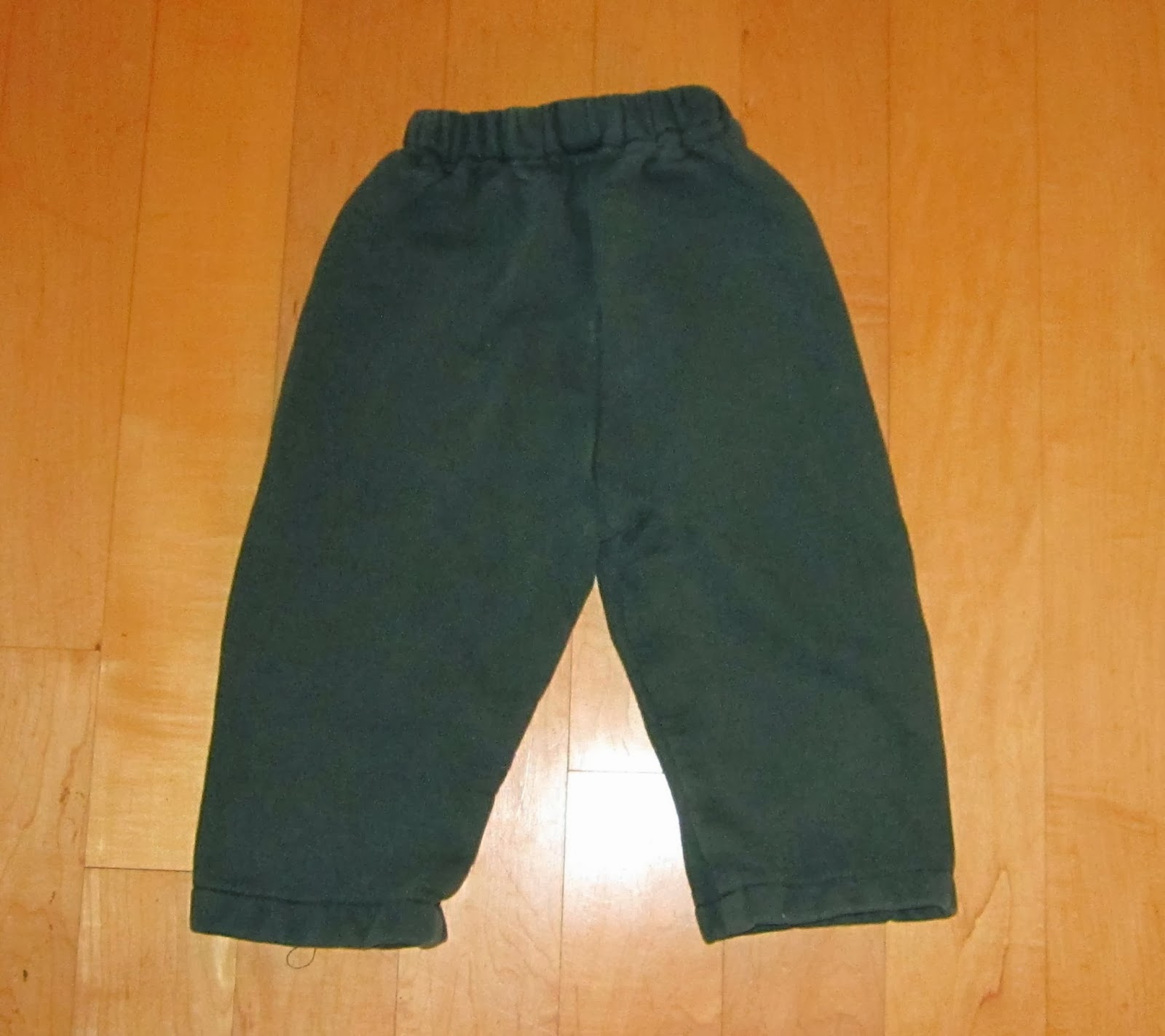 Refashion Coop Toddler Boy pants to Toddler Girl pants