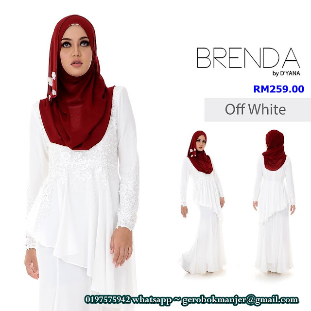 DRESS PEPLUM CHIFFON BRENDA BY DYANA