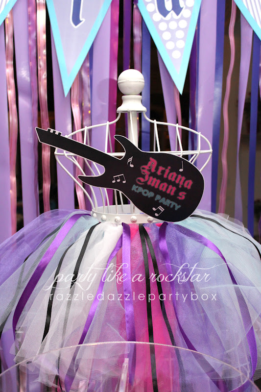 Razzle Dazzle Party Box Theme Birthday Party KPop/Rockstar