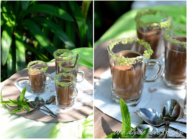 Chocolat froid à la menthe